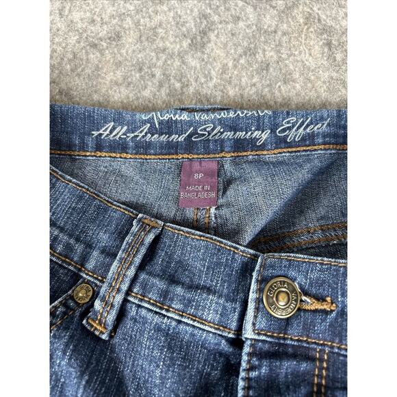 Gloria Vanderbilt Capri Blue Jeans Womens 8P All Around Slimming Effect - Picture 5 of 10